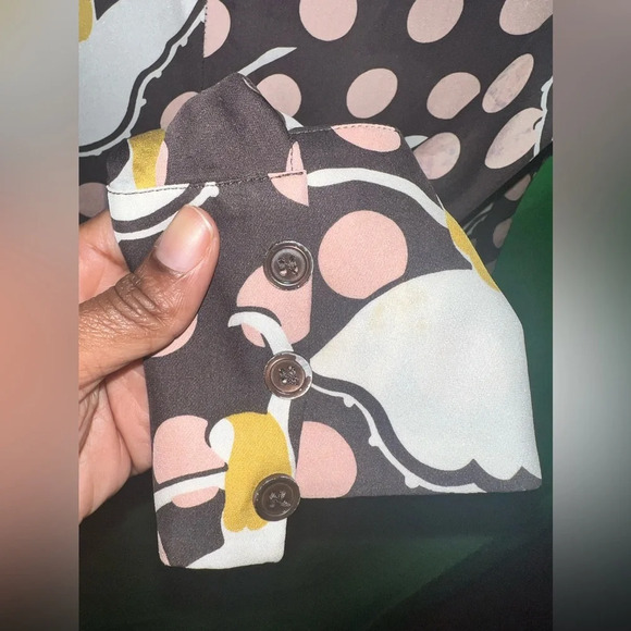 Marni Ballerina 100% Silk Blouse size 40 - Flawed/ Black - Picture 13 of 15